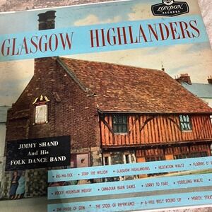 Jimmy Shand Glasgow Highlanders Vinyl LP London Records LL 1583 Scottish Folk